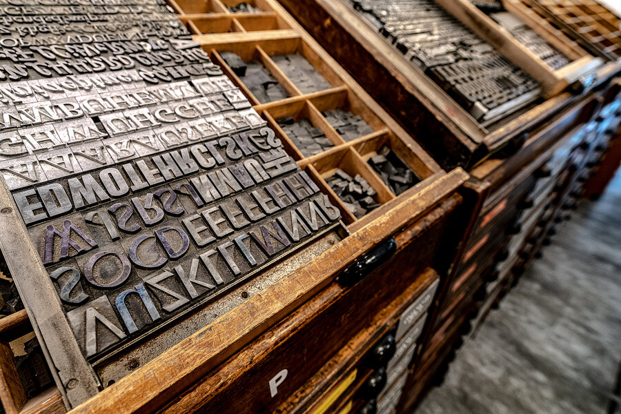 ... Millionen über Millionen Teile aus Blei..., Foto: Rüdiger Katterwe Setzkasten