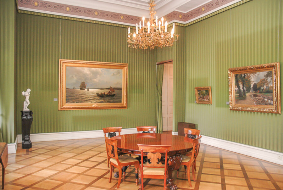 Landesmuseum Oldenburg, Grüner Salon, Foto: Landesmuseum für Kunst und Kulturgeschichte Grüner Salon im Landesmuseum Oldenburg