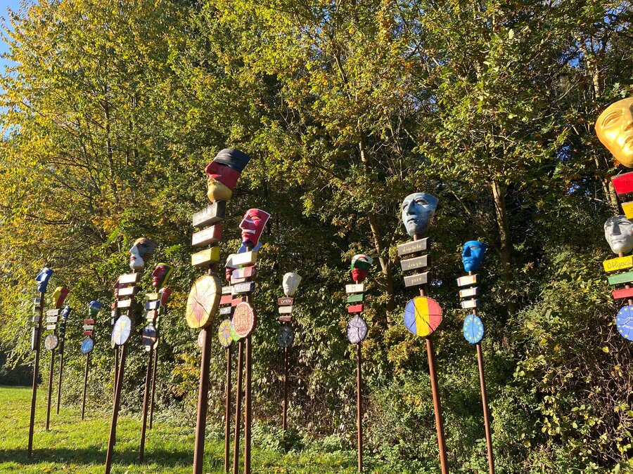 Friedenszeichen im Museumspark, Foto: Frauke Hein, Varusschlacht im Osnabrücker Land  Friedenszeichen im Museumspark Kalkriese
