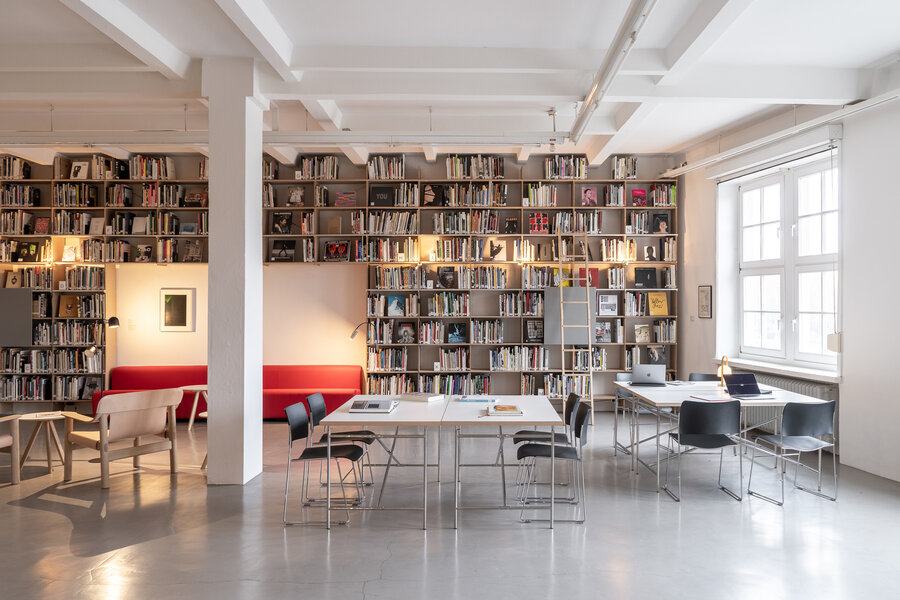 Blick in die Bibliothek, Foto: Patrick Drescher Blick in die Bibliothek der Weserburg