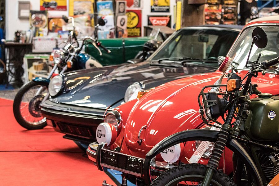 Blick in die Ausstellung des Automobil- und Spielzeugmuseums