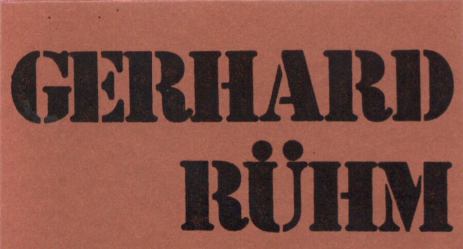 Gerhard Rühm, Wiener Dialektgedichte, Edition S Press 46/47, 1975 © Edition S Press